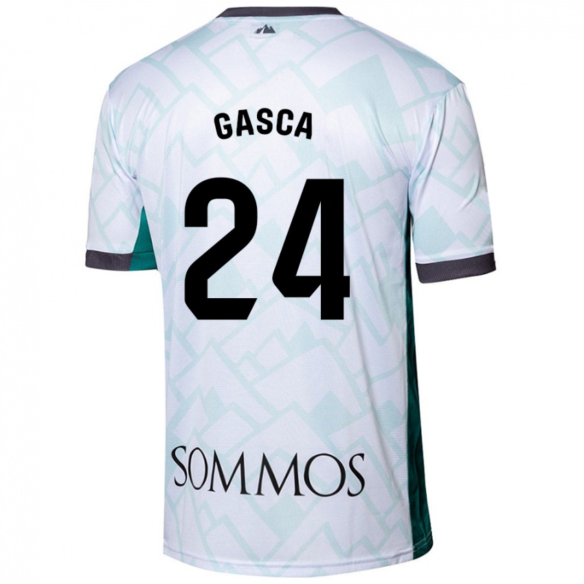 Niño Camiseta Verónica Gasca #24 Blanco Verde 2ª Equipación 2024/25 La Camisa México