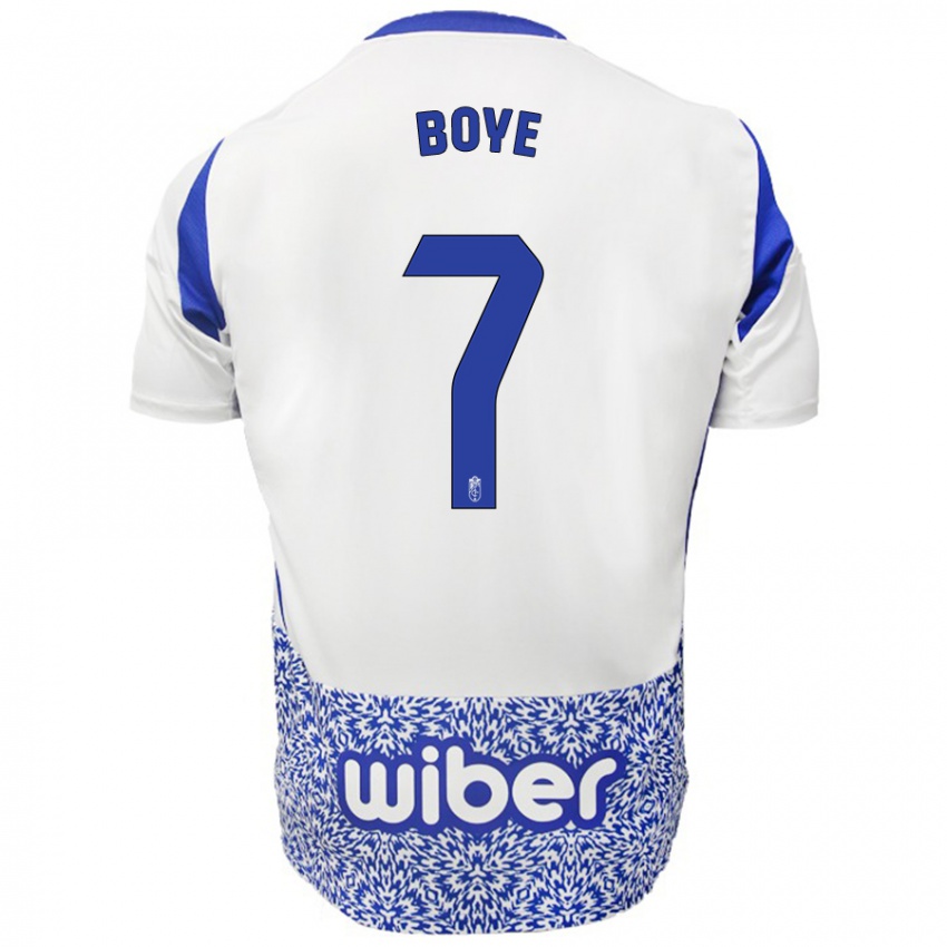 Niño Camiseta Lucas Boyé #7 Blanco Azul 2ª Equipación 2024/25 La Camisa México