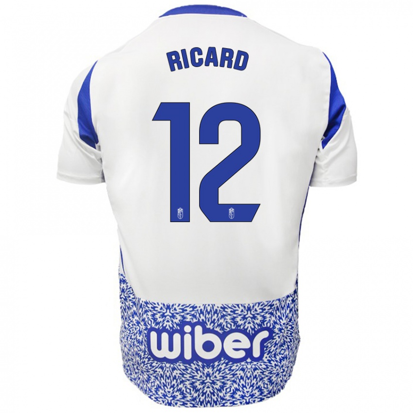 Niño Camiseta Ricard Sanchez #12 Blanco Azul 2ª Equipación 2024/25 La Camisa México