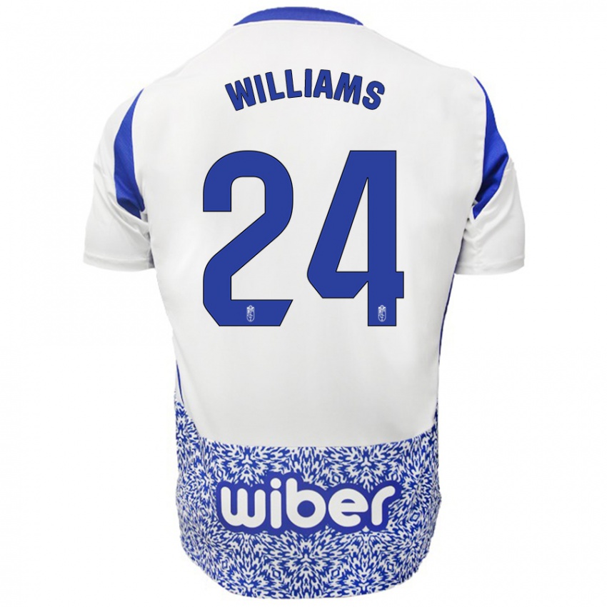 Niño Camiseta Loïc Williams #24 Blanco Azul 2ª Equipación 2024/25 La Camisa México