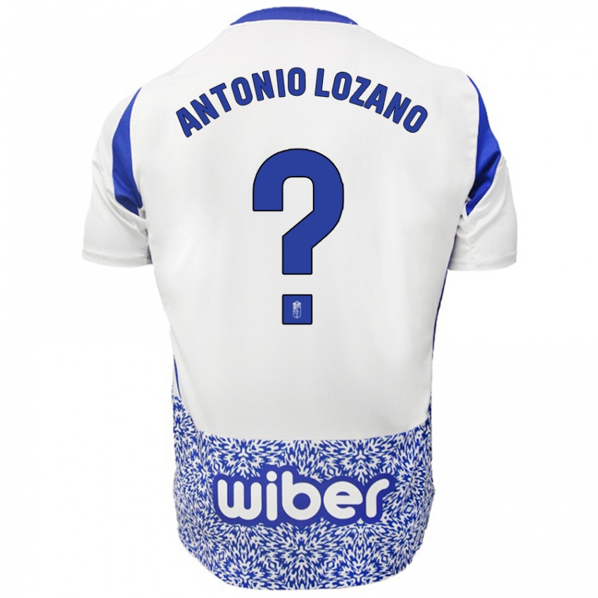 Niño Camiseta José Antonio Lozano #0 Blanco Azul 2ª Equipación 2024/25 La Camisa México