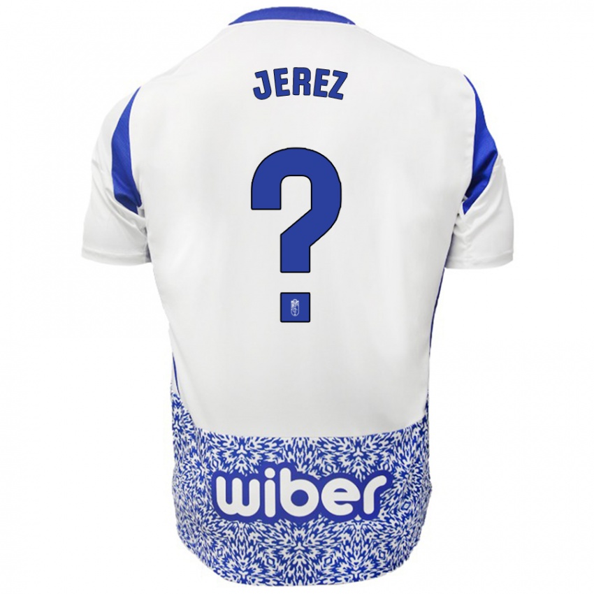 Niño Camiseta Adrián Jerez #0 Blanco Azul 2ª Equipación 2024/25 La Camisa México