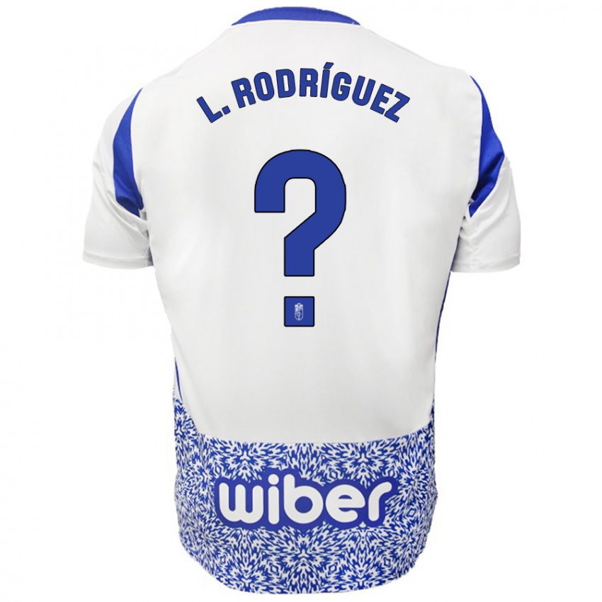 Niño Camiseta Iker López Rodríguez #0 Blanco Azul 2ª Equipación 2024/25 La Camisa México