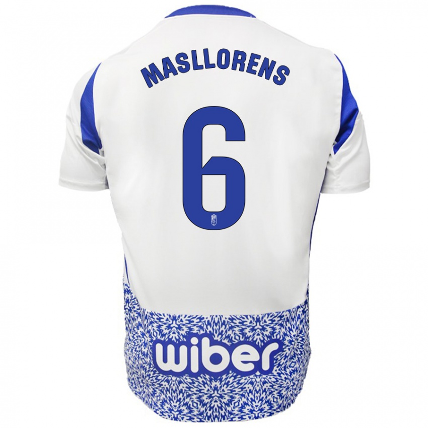 Niño Camiseta José Masllorens #6 Blanco Azul 2ª Equipación 2024/25 La Camisa México