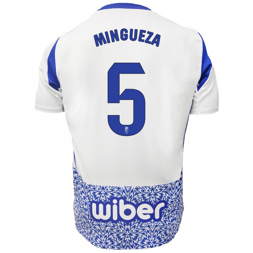 Niño Camiseta Ariadna Mingueza #5 Blanco Azul 2ª Equipación 2024/25 La Camisa México