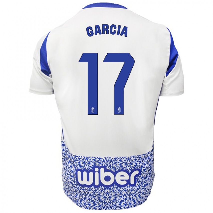 Niño Camiseta Naima García #17 Blanco Azul 2ª Equipación 2024/25 La Camisa México