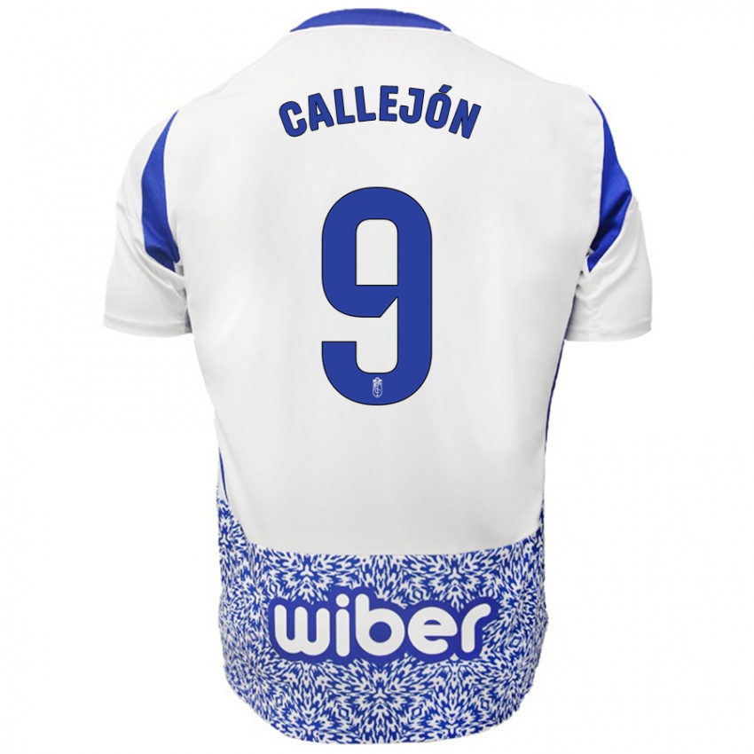 Niño Camiseta José Callejón #9 Blanco Azul 2ª Equipación 2024/25 La Camisa México