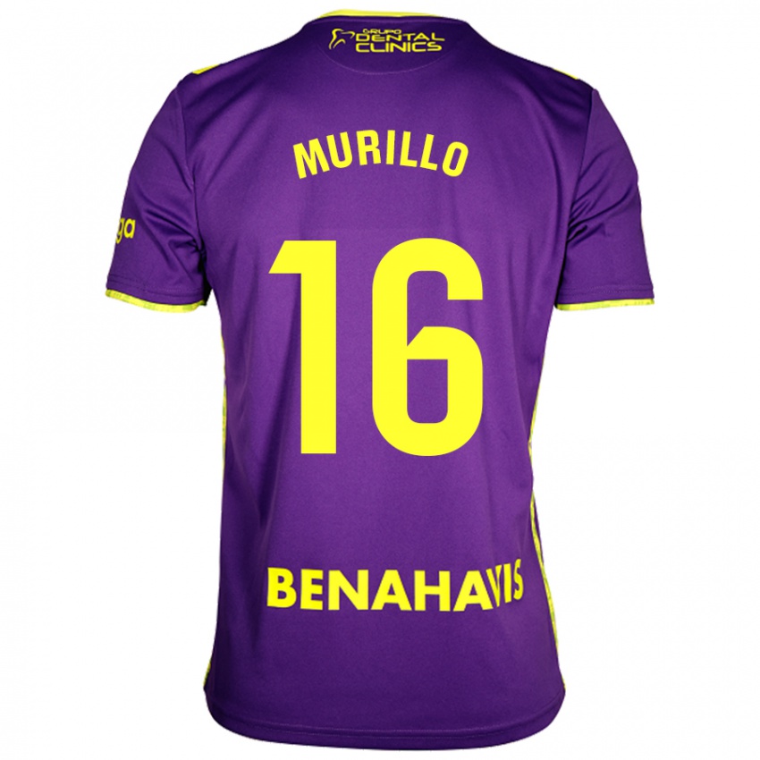 Niño Camiseta Diego Murillo #16 Púrpura Amarillo 2ª Equipación 2024/25 La Camisa México