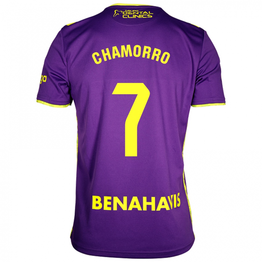 Niño Camiseta Alexis Chamorro #7 Púrpura Amarillo 2ª Equipación 2024/25 La Camisa México