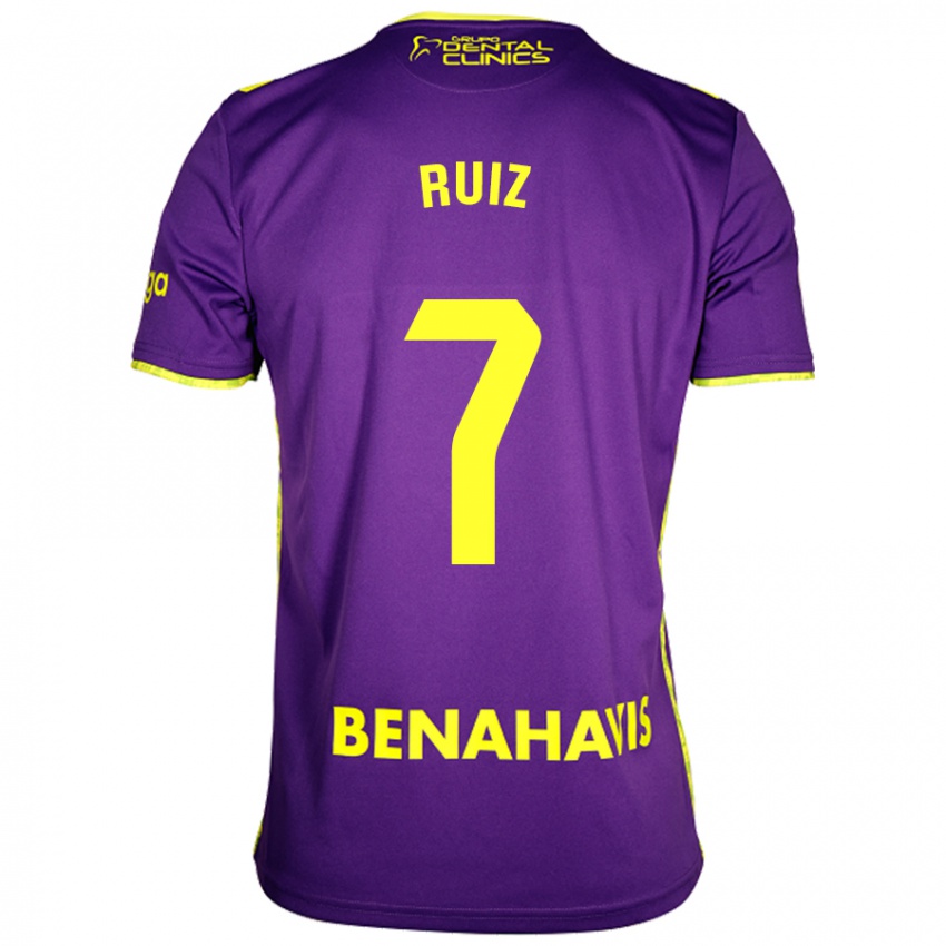 Niño Camiseta María Ruiz #7 Púrpura Amarillo 2ª Equipación 2024/25 La Camisa México