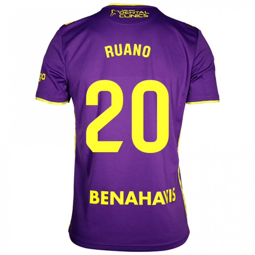 Niño Camiseta Celia Ruano #20 Púrpura Amarillo 2ª Equipación 2024/25 La Camisa México