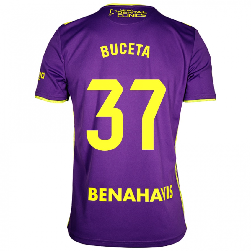 Niño Camiseta Ana Buceta #37 Púrpura Amarillo 2ª Equipación 2024/25 La Camisa México