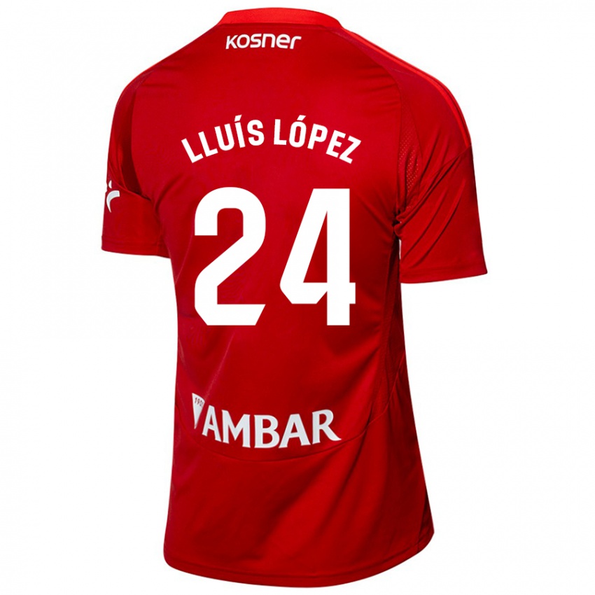 Niño Camiseta Lluís López #24 Blanco Azul 2ª Equipación 2024/25 La Camisa México