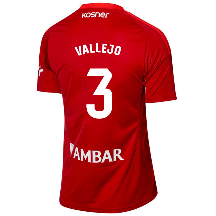 Niño Camiseta Jaime Vallejo #3 Blanco Azul 2ª Equipación 2024/25 La Camisa México