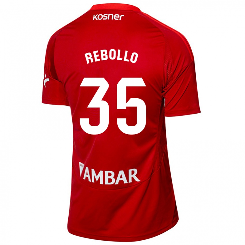 Niño Camiseta Dani Rebollo #35 Blanco Azul 2ª Equipación 2024/25 La Camisa México