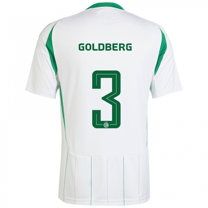 Niño Camiseta Shon Goldberg #3 Blanco Verde 2ª Equipación 2024/25 La Camisa México