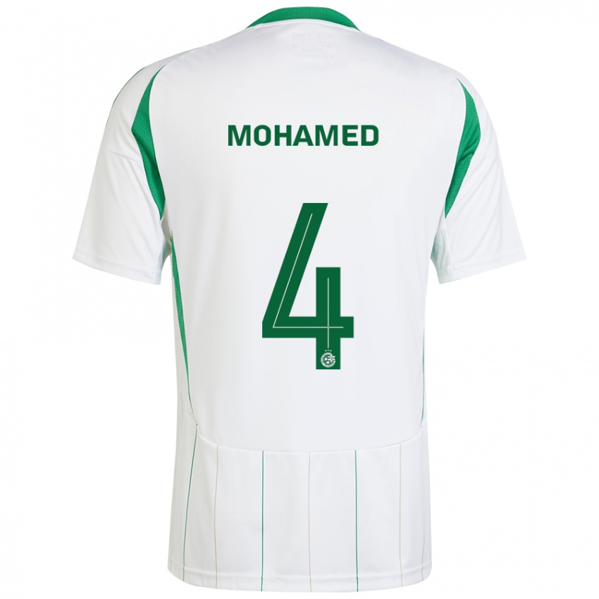 Niño Camiseta Ali Mohamed #4 Blanco Verde 2ª Equipación 2024/25 La Camisa México