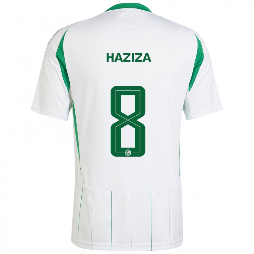 Niño Camiseta Dolev Haziza #8 Blanco Verde 2ª Equipación 2024/25 La Camisa México