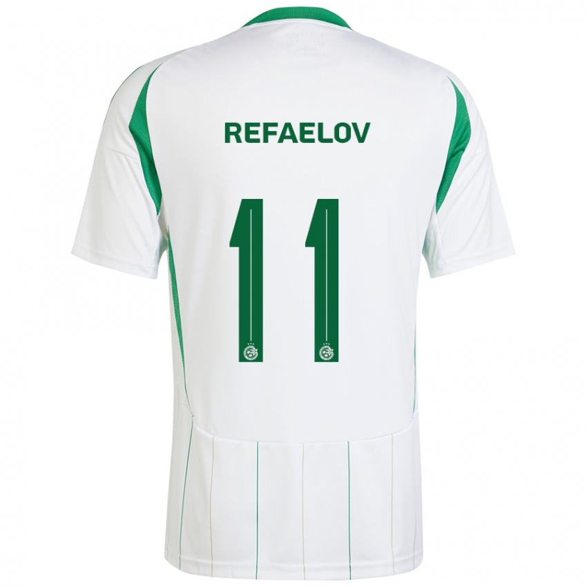 Niño Camiseta Lior Refaelov #11 Blanco Verde 2ª Equipación 2024/25 La Camisa México