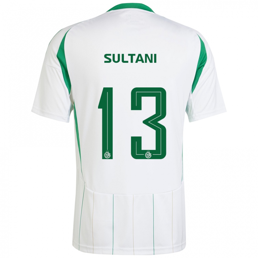 Niño Camiseta Tomás Sultani #13 Blanco Verde 2ª Equipación 2024/25 La Camisa México