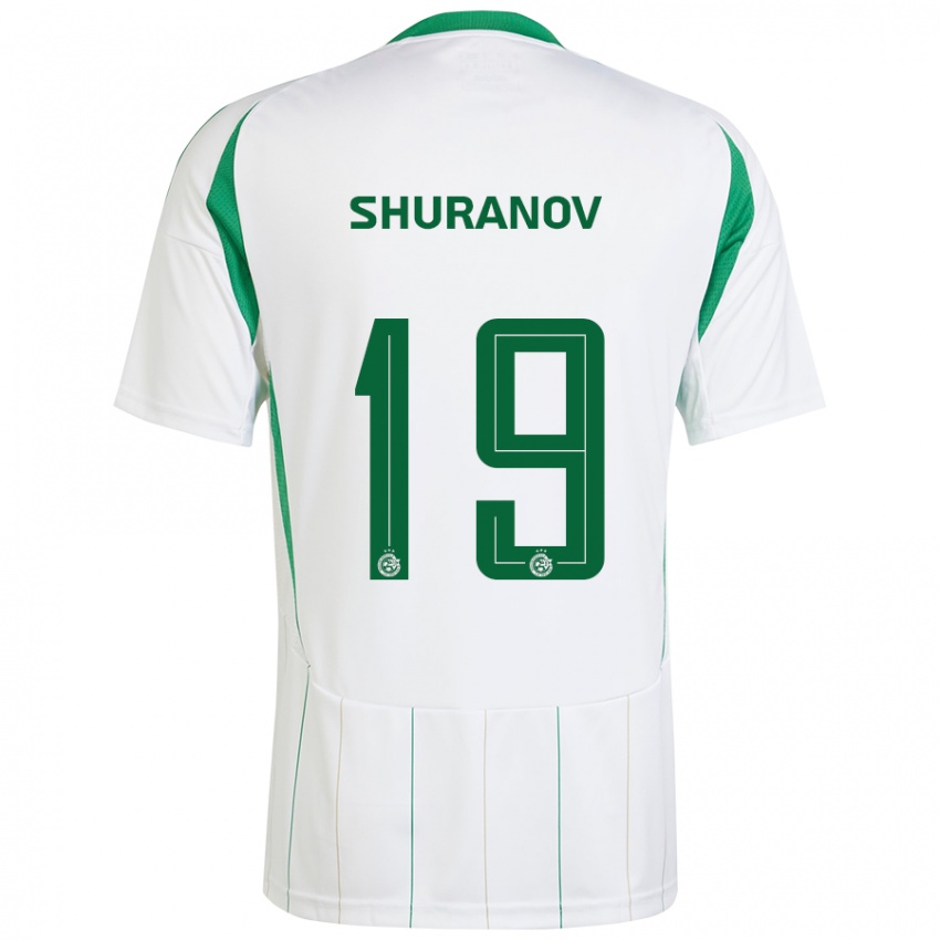 Niño Camiseta Erik Shuranov #19 Blanco Verde 2ª Equipación 2024/25 La Camisa México