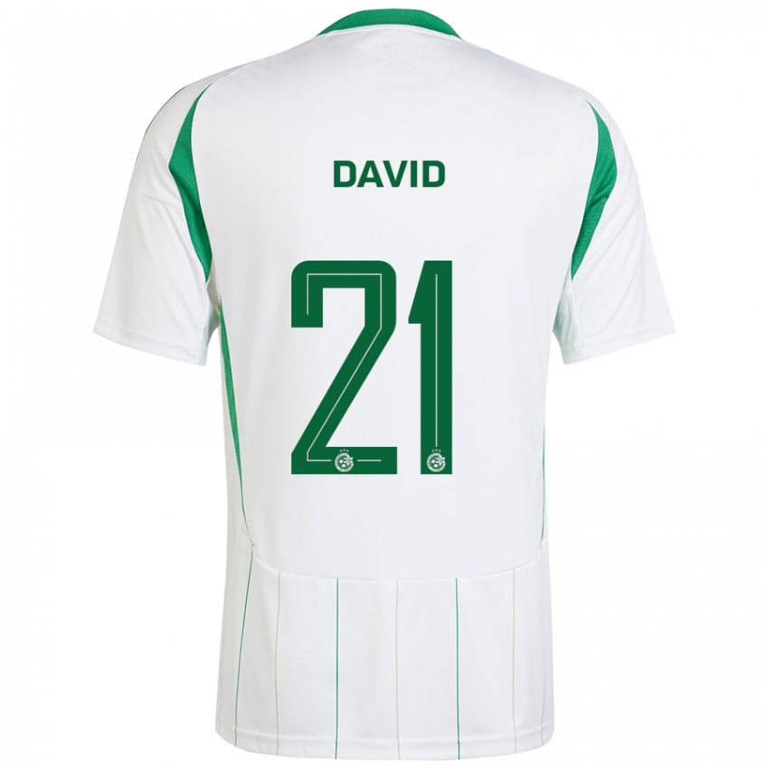 Niño Camiseta Dean David #21 Blanco Verde 2ª Equipación 2024/25 La Camisa México