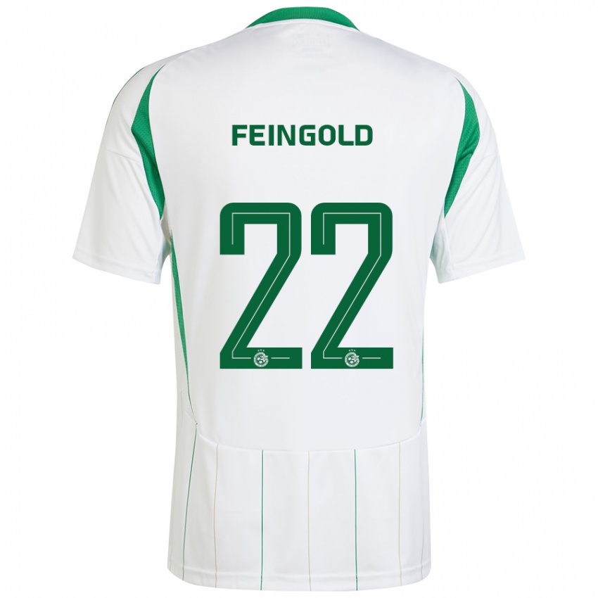 Niño Camiseta Ilay Feingold #22 Blanco Verde 2ª Equipación 2024/25 La Camisa México