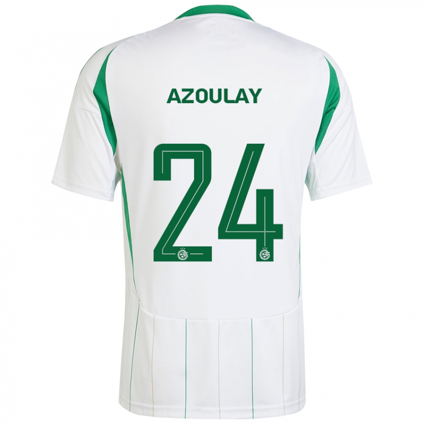 Niño Camiseta Ethane Azoulay #24 Blanco Verde 2ª Equipación 2024/25 La Camisa México