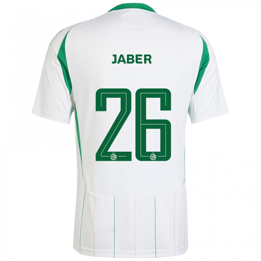 Niño Camiseta Mahmoud Jaber #26 Blanco Verde 2ª Equipación 2024/25 La Camisa México