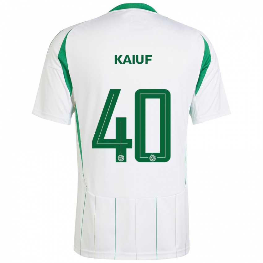 Niño Camiseta Sharif Kaiuf #40 Blanco Verde 2ª Equipación 2024/25 La Camisa México