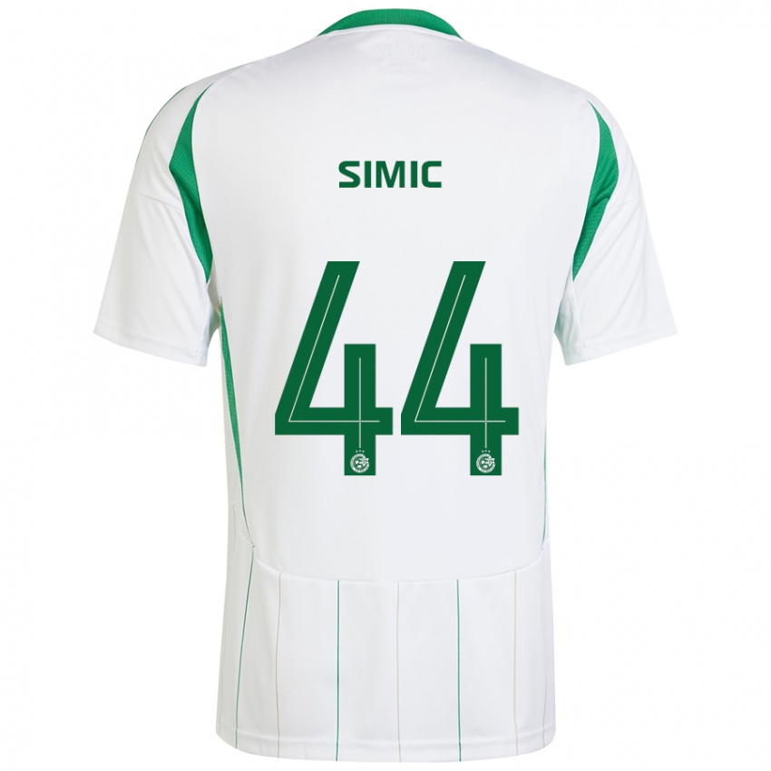 Niño Camiseta Lorenco Simic #44 Blanco Verde 2ª Equipación 2024/25 La Camisa México