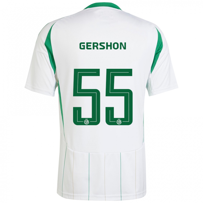 Niño Camiseta Rami Gershon #55 Blanco Verde 2ª Equipación 2024/25 La Camisa México