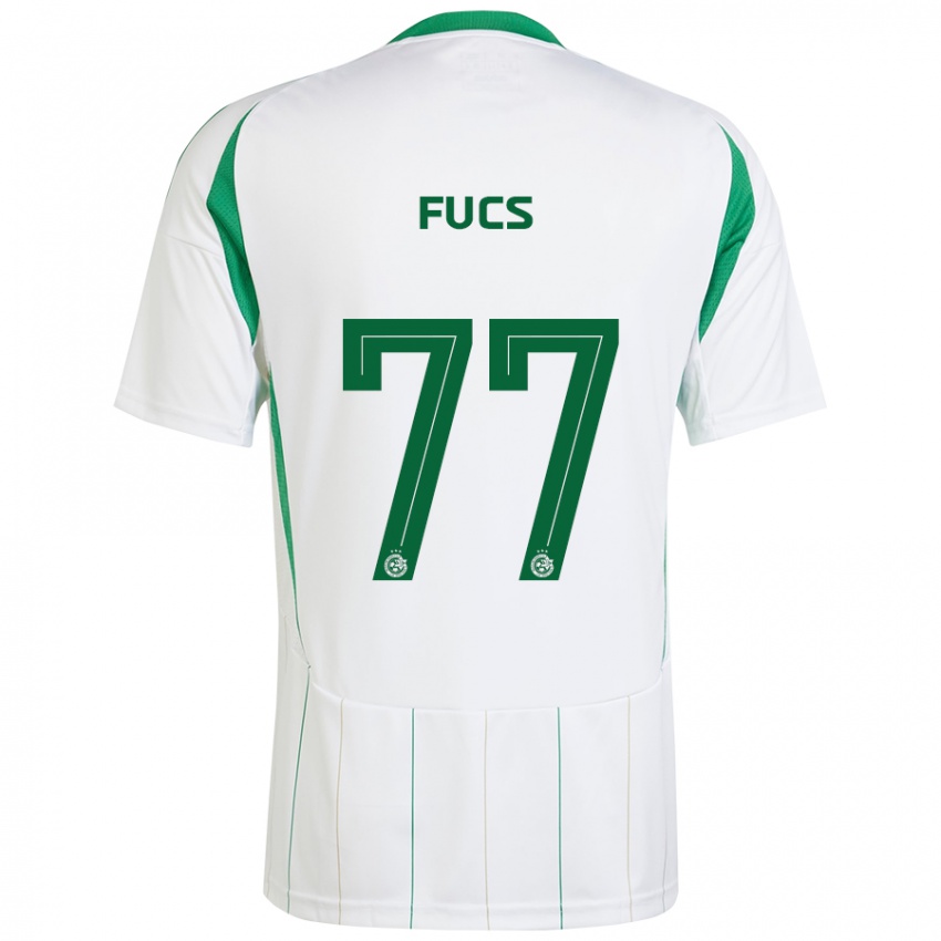 Niño Camiseta Roee Fucs #77 Blanco Verde 2ª Equipación 2024/25 La Camisa México