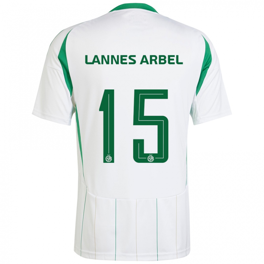 Niño Camiseta Tomer Lannes Arbel #15 Blanco Verde 2ª Equipación 2024/25 La Camisa México