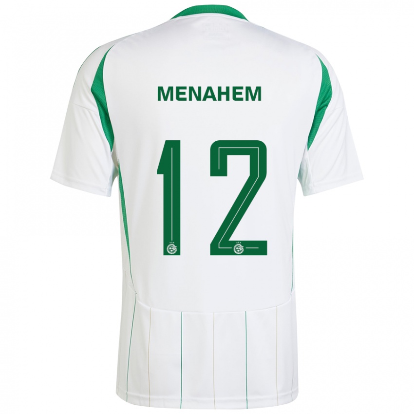 Niño Camiseta Sun Menahem #12 Blanco Verde 2ª Equipación 2024/25 La Camisa México