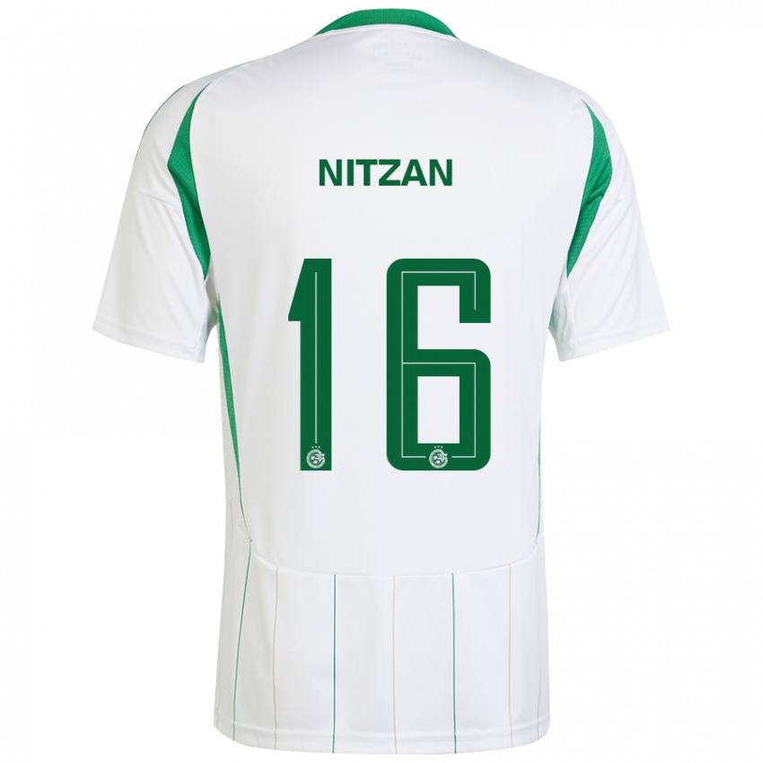 Niño Camiseta Itamar Nitzan #16 Blanco Verde 2ª Equipación 2024/25 La Camisa México