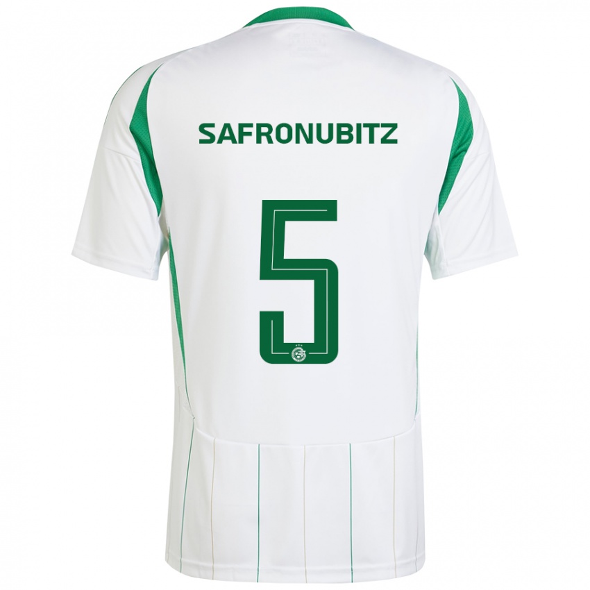 Niño Camiseta Dan Safronubitz #5 Blanco Verde 2ª Equipación 2024/25 La Camisa México