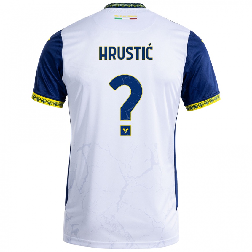 Niño Camiseta Ajdin Hrustić #0 Blanco Azul 2ª Equipación 2024/25 La Camisa México