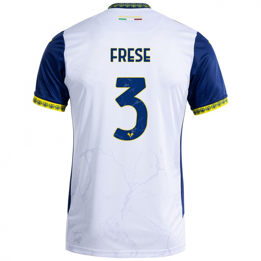 Niño Camiseta Martin Frese #3 Blanco Azul 2ª Equipación 2024/25 La Camisa México