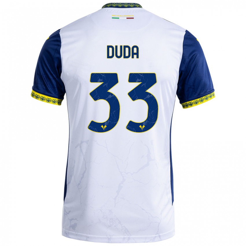 Niño Camiseta Ondrej Duda #33 Blanco Azul 2ª Equipación 2024/25 La Camisa México