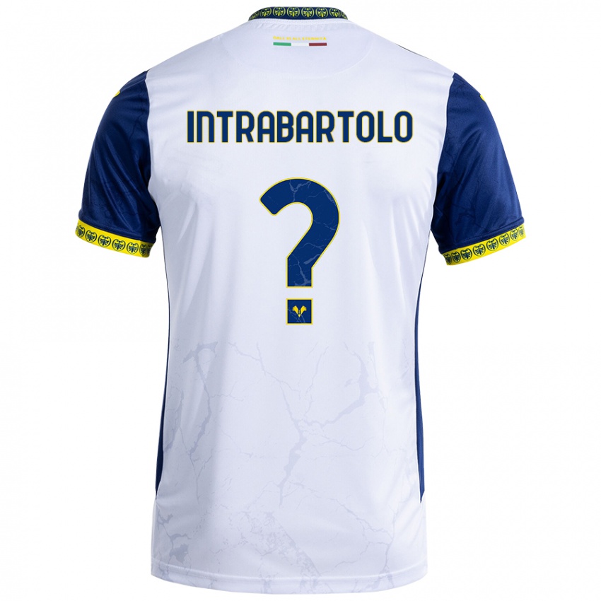 Niño Camiseta Denis Intrabartolo #0 Blanco Azul 2ª Equipación 2024/25 La Camisa México