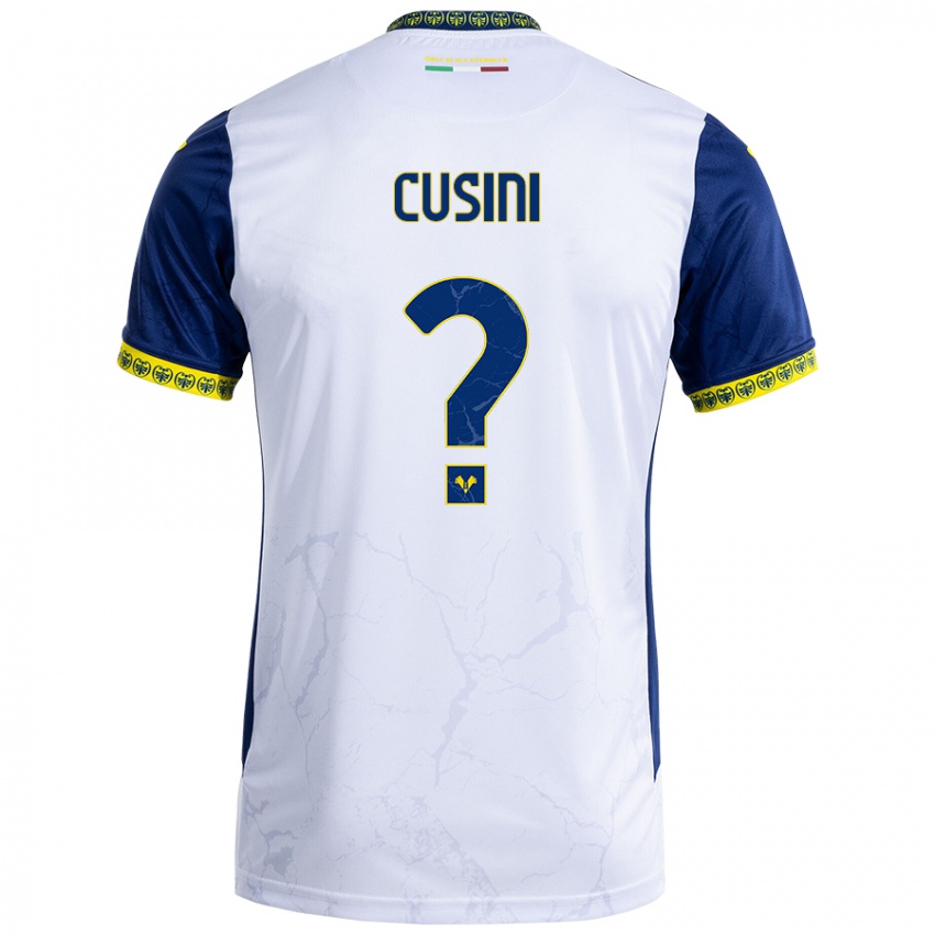 Niño Camiseta Christian Cusini #0 Blanco Azul 2ª Equipación 2024/25 La Camisa México