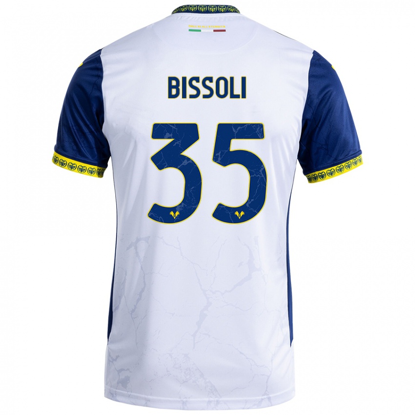 Niño Camiseta Noemí Bissoli #35 Blanco Azul 2ª Equipación 2024/25 La Camisa México