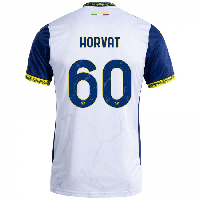 Niño Camiseta Mihaela Horvat #60 Blanco Azul 2ª Equipación 2024/25 La Camisa México