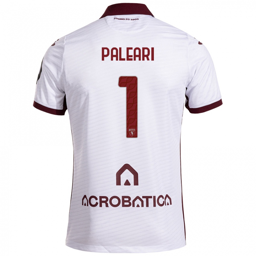 Niño Camiseta Alberto Paleari #1 Blanco Granate 2ª Equipación 2024/25 La Camisa México