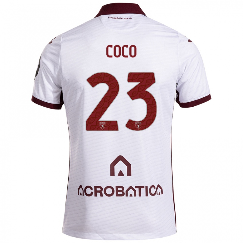 Niño Camiseta Saúl Coco #23 Blanco Granate 2ª Equipación 2024/25 La Camisa México