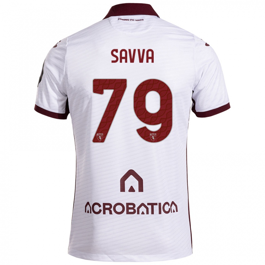 Niño Camiseta Zanos Savva #79 Blanco Granate 2ª Equipación 2024/25 La Camisa México