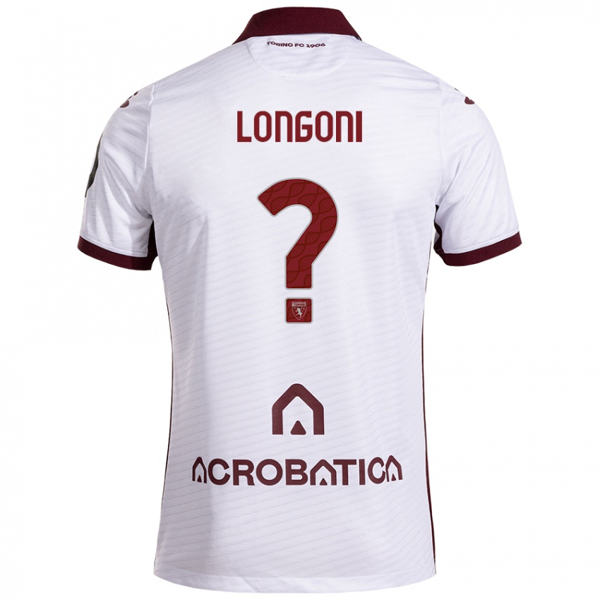 Niño Camiseta Marco Longoni #0 Blanco Granate 2ª Equipación 2024/25 La Camisa México