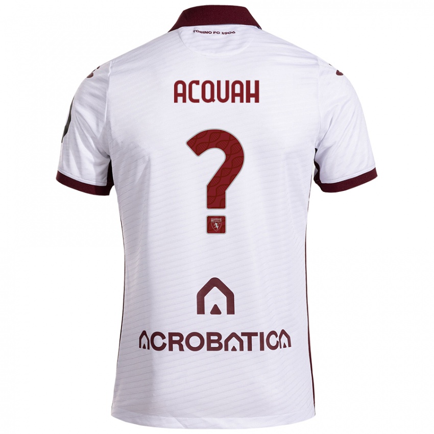 Niño Camiseta Wisdom Acquah #0 Blanco Granate 2ª Equipación 2024/25 La Camisa México