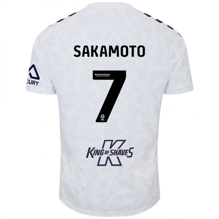 Niño Camiseta Tatsuhiro Sakamoto #7 Blanco 2ª Equipación 2024/25 La Camisa México